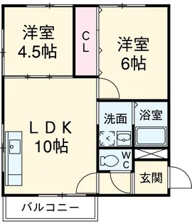 大島マンション印場元町【3A号室】の間取り