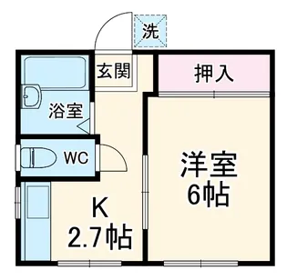 バームドルフ【1階】の間取り