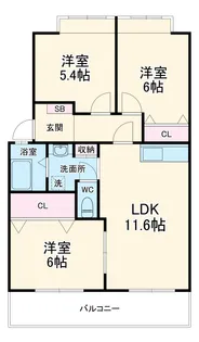 パストラル湘南【1階】の間取り