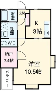 フローラルパレス【303号室】の間取り