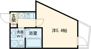 ヴィラ一之江【1階】の間取り