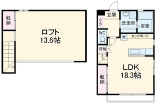 トリニティ幕張【2階】の間取り