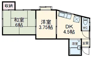 アリーナハイツ【2階】の間取り