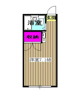 栗原ハイツ【105号室】の間取り