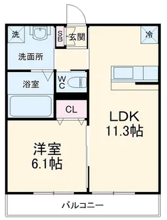 ファビュラス・リガード【2階】の間取り