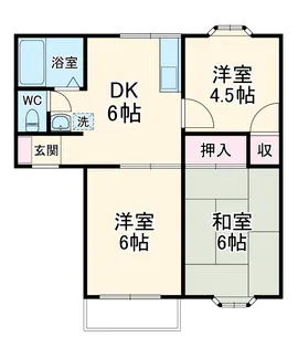 フローラⅡ【1階】の間取り