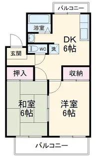 サンライト【202号室】の間取り