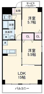 マーヴェラス【3階】の間取り