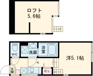 FIORIREⅡ【1階】の間取り