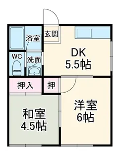 芳賀ハイツⅠ【103号室】の間取り