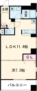 ローズウッド篠崎【4階】の間取り