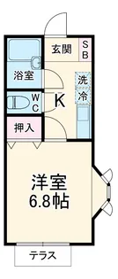 ドリームヒル【101号室】の間取り