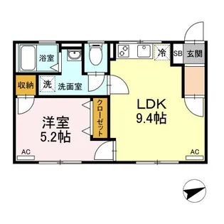 カームヤハギ【2階】の間取り