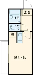 シャンテ篠崎【202号室】の間取り