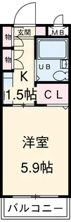 ジョイフル守山【104号室】の間取り