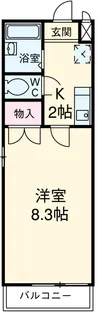 第2マンション菜の花【2階】の間取り