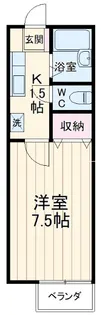 ジュネス峰沢A【2階】の間取り