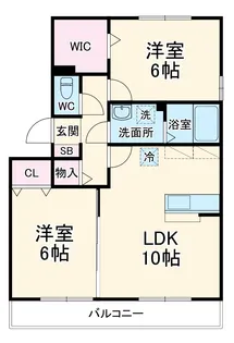 グラス ウィン【2階】の間取り