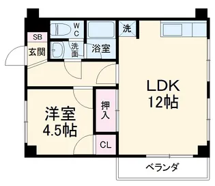 アークOKUDA【3階】の間取り