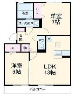 グラン・シャリオ【1階】の間取り