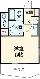 オータム・ライト2【1階】の間取り