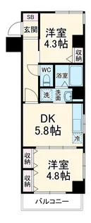 アルステージ元住吉【306号室】の間取り