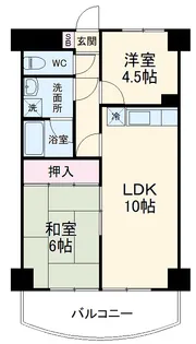クオーレプロバンス篠崎【6階】の間取り