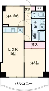 クオーレプロバンス篠崎【7階】の間取り