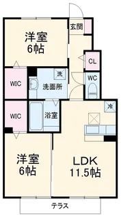 BELLAIR SETO【1階】の間取り