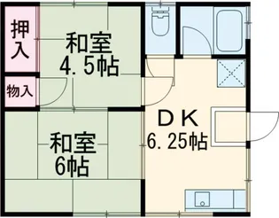 サニーエルム【2階】の間取り