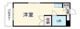 ユースフル武蔵小杉【4階】の間取り