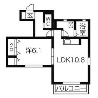 フォレストメゾン天白渓【1階】の間取り