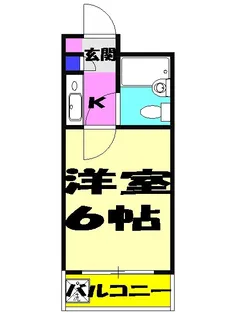 ジュネパレス津田沼第24【2階】の間取り