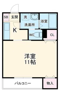 プラムハイツ【1階】の間取り