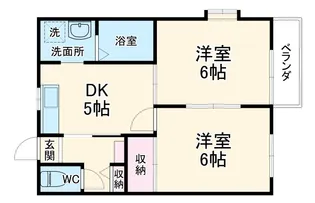 ロイヤルコート白楽【1階】の間取り