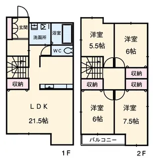 レジデンス4【1階】の間取り