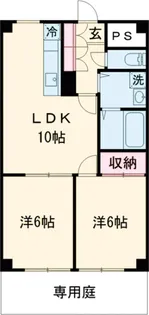 メゾンドプチラメールⅠ【1階】の間取り