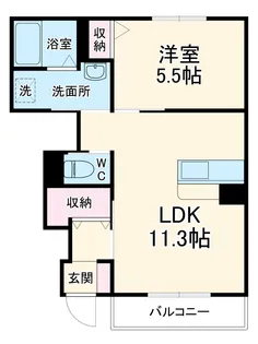 アクアマリン【1階】の間取り