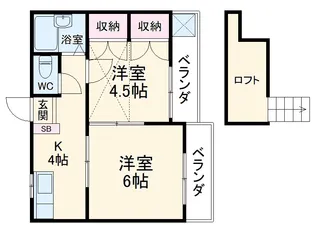 シーズンコート藤ヶ丘【2階】の間取り