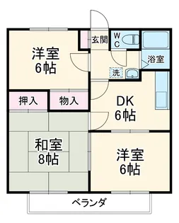 ハイツGOLD【2階】の間取り