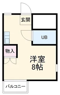 ハイツハヤシ【201号室】の間取り
