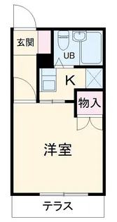 セントラルプラザ前原第1【102号室】の間取り