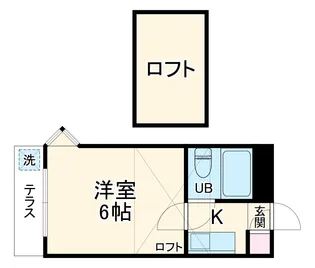 ジュネパレス津田沼第18【1階】の間取り