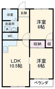 勢子ハイツ【203号室】の間取り