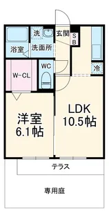 グレイスチェリー【1階】の間取り