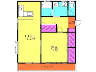 オンブラージュ【101号室】の間取り