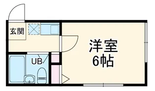 ヒルサイド山手【103号室】の間取り