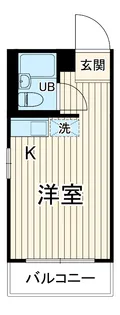 オリエンタル新丸子Ⅲ【1階】の間取り