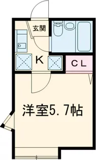 ヴィラ一之江D【2階】の間取り