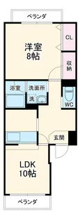 コランダムイノマタ【1階】の間取り